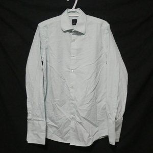 DANIEL HECHTER PARIS | 15.5 / 34-35 | Men's Light Blue Dress Shirt | 100% Cotton
